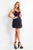 Rachel Allan - 4682 Velvet Sweetheart Feathered A-line Dress in Red and Black