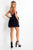 Rachel Allan - 4682 Velvet Sweetheart Feathered A-line Dress in Red and Black