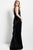 46902 Sleek Plunging Sheath Gown