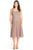 Alex Evenings - 117196 Popover Dress with Open Front Jacket in Brown