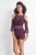 Rachel Allan - 4694 Deep V-neck Romper With Removable Lace Top in Black