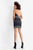 Rachel Allan - 4696 Strapless Beaded Sheath Overlay Dress In Black