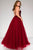 Halter Beaded Bodice Tulle Ballgown 47001