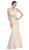 Eureka Fashion - Beaded Lace Fitted Mermaid Evening Dress