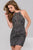 Embellished Halter Short Dress 47177