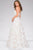 Floral and Crystal Embellished Sweetheart A-line Gown 47196