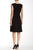Nine West - 10570402-169 Jewel Cap Sleeves Cocktail Dress in Black