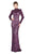Mac Duggal Couture - 4729D Sequined High Neck Long Sleeves Gown In Purple