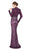 Mac Duggal Couture - 4729D Sequined High Neck Long Sleeves Gown In Purple