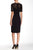 Adrianna Papell - Lace Illusion Jewel Neck Stretch Dress 16260650 in Black