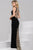 Beaded Armholes Illusion V-Neck Dress 47397