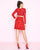 Mac Duggal - 4748N Two Piece Sequined Long Sleeve A-line Dress in Red