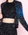 Mac Duggal - 4753N Two Piece Sequined Romper With Full Zip Jacket in Black and Multi-Color