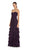 JS Collection - 864363 Strapless Ruched and Ruffled Mermaid Gown in Purple