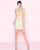 Mac Duggal - 4759N Embellished Cutout Jewel Sheath Dress in Gold