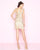 Mac Duggal - 4759N Embellished Cutout Jewel Sheath Dress in Gold