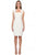 Sue Wong - Bedazzled Bolero Sheath Dress Cocktail Dress in White