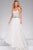 Lace Bodice Chiffon Dress 74416