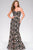 Strapless Floral Long Dress 47739
