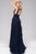 Beaded V-Neck Full Length A-Line Ruffles Dress 47872