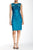 Sue Wong - Embroidered Bateau Neck Sheath Dress N5307 in Green