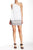 Aidan Mattox - 151A99050 Chiffon Asymmetric Sheath Dress in White