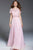 47935 Short Sleeve Bejeweled Illusion Lace A-Line Gown