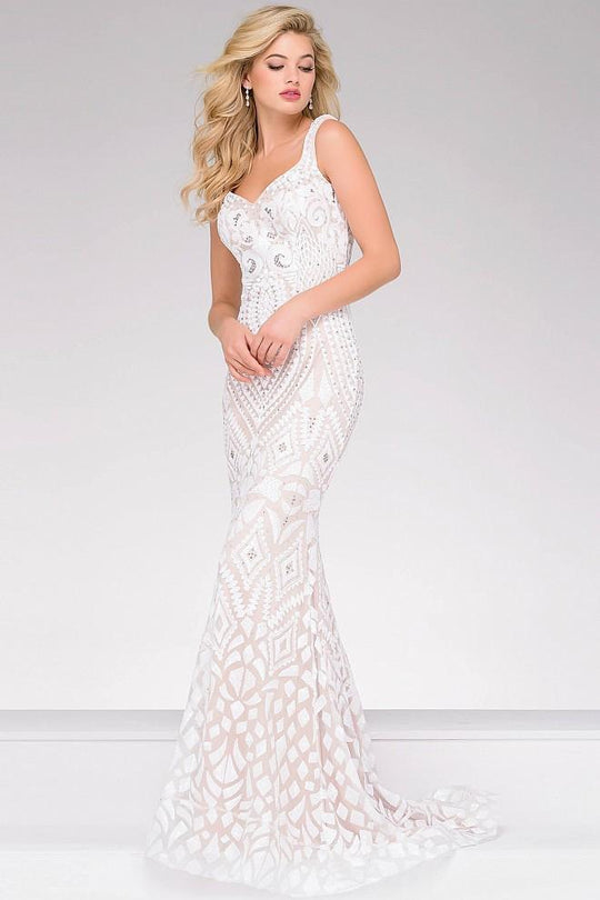 Embellished Fitted Prom Dress 47963