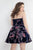 Rachel Allan - 4800 Strapless Sweetheart Burnout Velvet A-line Dress In Blue