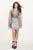 Rachel Allan - 4801 Sequined Deep Halter V-neck Tulle Dress In Gray