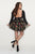 Rachel Allan - 4804 Two Piece Long Sleeve Jersey Embroidered Dress In Black
