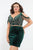 Rachel Allan Curves - 4805 Two Piece Plunging Fringed Cocktail Dress