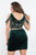 Rachel Allan Curves - 4805 Two Piece Plunging Fringed Cocktail Dress