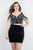 Rachel Allan Curves - 4805 Two Piece Plunging Fringed Cocktail Dress
