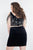 Rachel Allan Curves - 4805 Two Piece Plunging Fringed Cocktail Dress