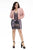 Rachel Allan - 4811 Sequined Deep V-neck Dress With Faux Fur Jacket In Pink and Gray