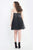 Rachel Allan Curves - 4815 Embellished Halter Romper with Overlay