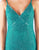 Mac Duggal Flash - 4817L High Slit Allover Beaded Sheath Gown In Green