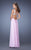 La Femme - 18989 Sequined Sweetheart A-line Dress In Purple