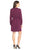 Adrianna Papell - 14246100 Front Zip Drawstring Dress in Purple