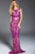 48288 Embroidered Bead Ornate Long Sheath Gown