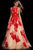 48320 Bateau Floral Beaded Tulle Evening Gown