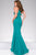 Fitted High Neck Prom Dress 48344