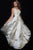 48363 Sleeveless Beaded Bateau A-line Dress
