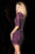 Scala - 48377ML Embellished Bateau Sheath Dress in Purple