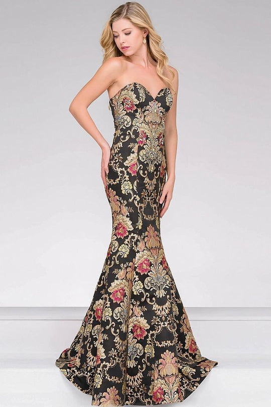 Embroidered Mermaid Prom Dress 48395