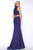 Mac Duggal - Prom Style 48449M in Blue and Gold