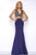Mac Duggal - Prom Style 48449M in Blue and Gold