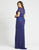 Mac Duggal Fabulouss - 4844F Embellished Short Sleeves Trumpet Gown In Blue