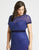 Mac Duggal Fabulouss - 4844F Embellished Short Sleeves Trumpet Gown In Blue
